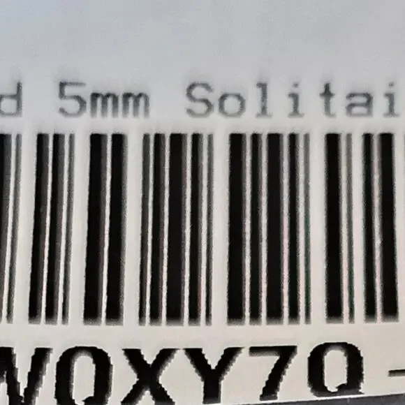 14k Real Gold Solitaire Cubic Zirconia Stud Earrings - 5 X 7mm, 1.32g - Picture 8 of 8